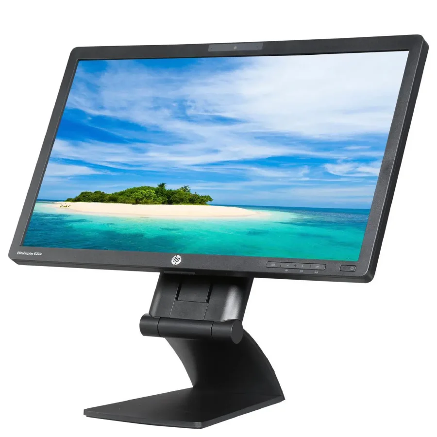 مانیتور استوک اچ پی 22 اینچ وب کم HP E221c IPS LED