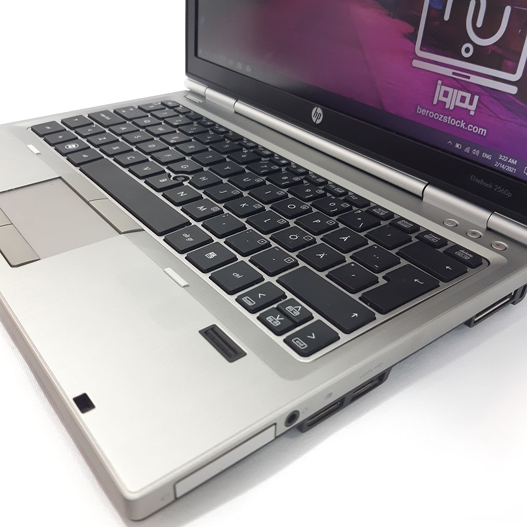 لپ تاپ استوک اچ پی 12.5 اینچی HP Elitebook 2560p با پردازنده i3 و حافظه رم 8 گیگ و ظرفیت حافظه داخلی 500 گیگ HDD